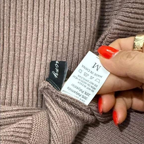 Taupe Ribbed Knit Sweater - Picture 2 of 2